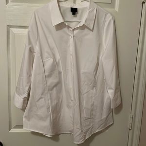 Worthington White quarter sleeve blouse